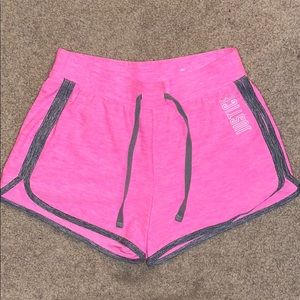 pink justice shorts